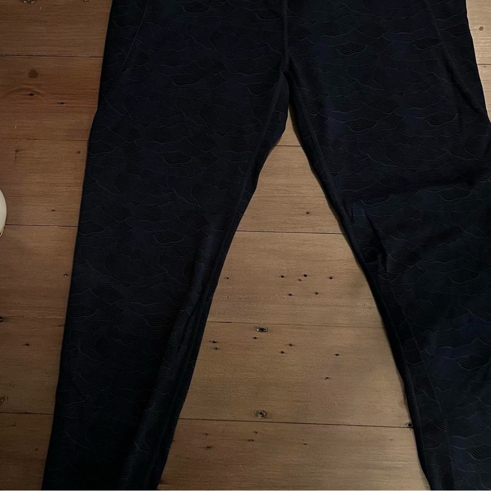 ZYIA Dark Blue Textured Leggings